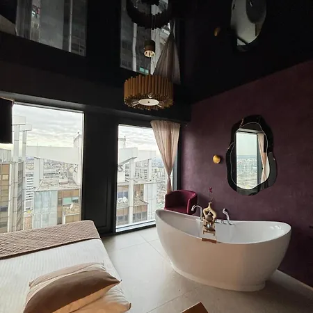 Panorama Level 25 & 26 S P A Z Wanna I Sauna 公寓 卡托维兹