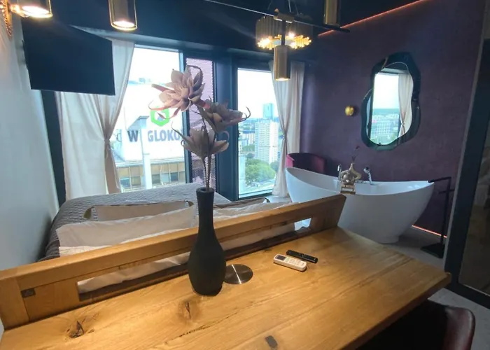 Apartament Panorama Level 25&26 S P A Z Wanną I Sauną Katowice