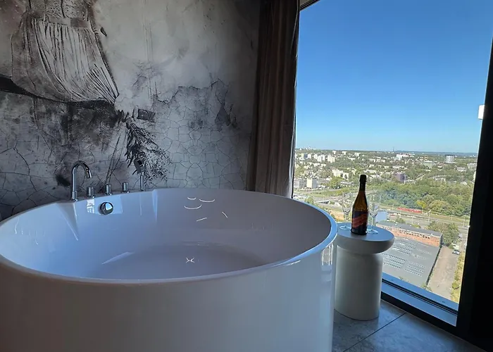 Panorama Level 25&26 S P A Z Wanną I Sauną Katowice