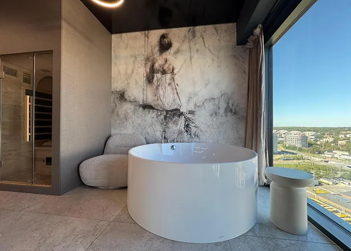 Panorama Level 25&26 S P A Z Wanną I Sauną Katowice