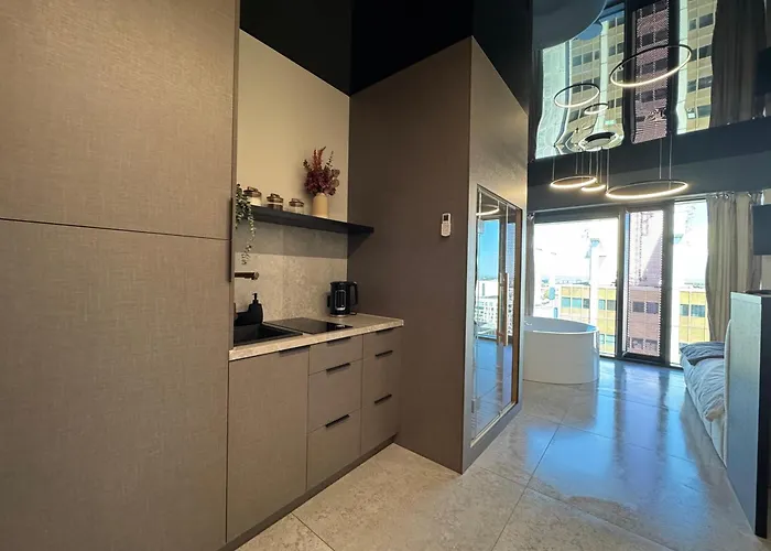 Panorama Level 25&26 S P A Z Wanną I Sauną Katowice