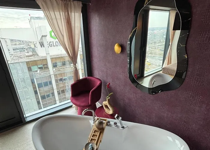 Apartament Panorama Level 25&26 S P A Z Wanną I Sauną Katowice