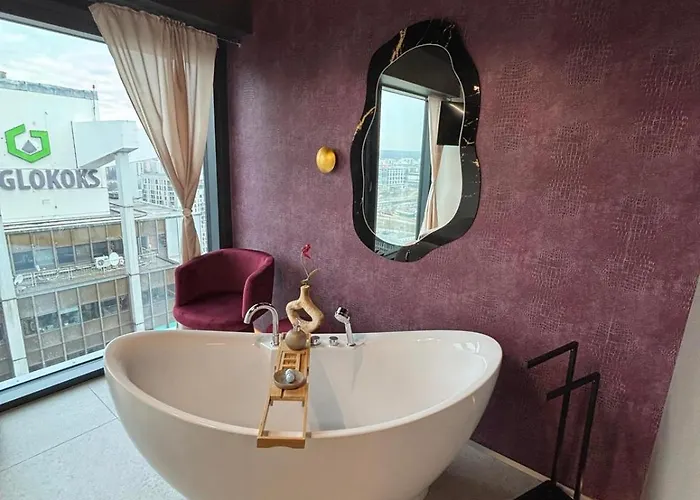 Panorama Level 25&26 S P A Z Wanną I Sauną Apartament